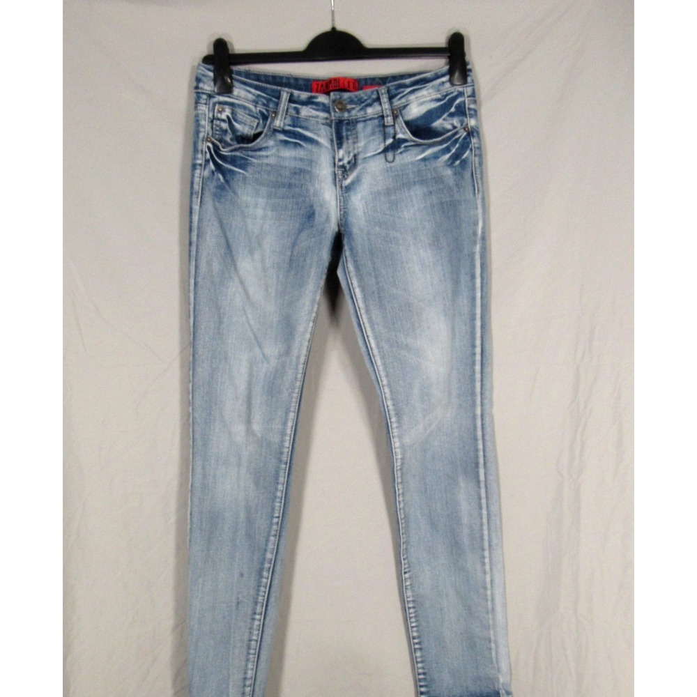 VTG Y2K ZANADI Stretch Denim LOW-RISE Skinny Leg EMBROIDERED POCKETS Jeans Sz 11